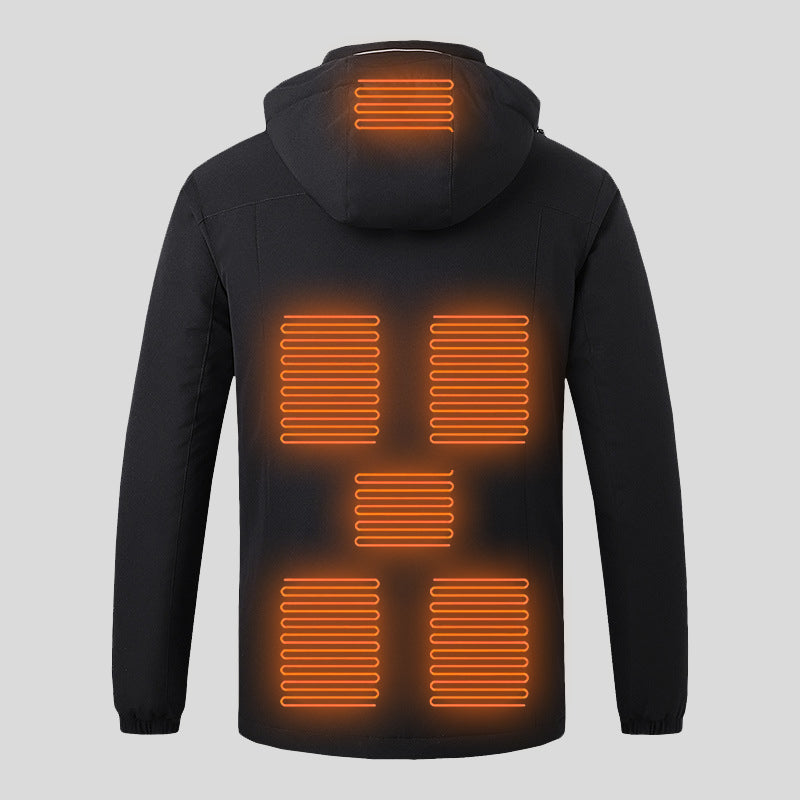 Men's Heated Jacket USB Powered Winter Jacket