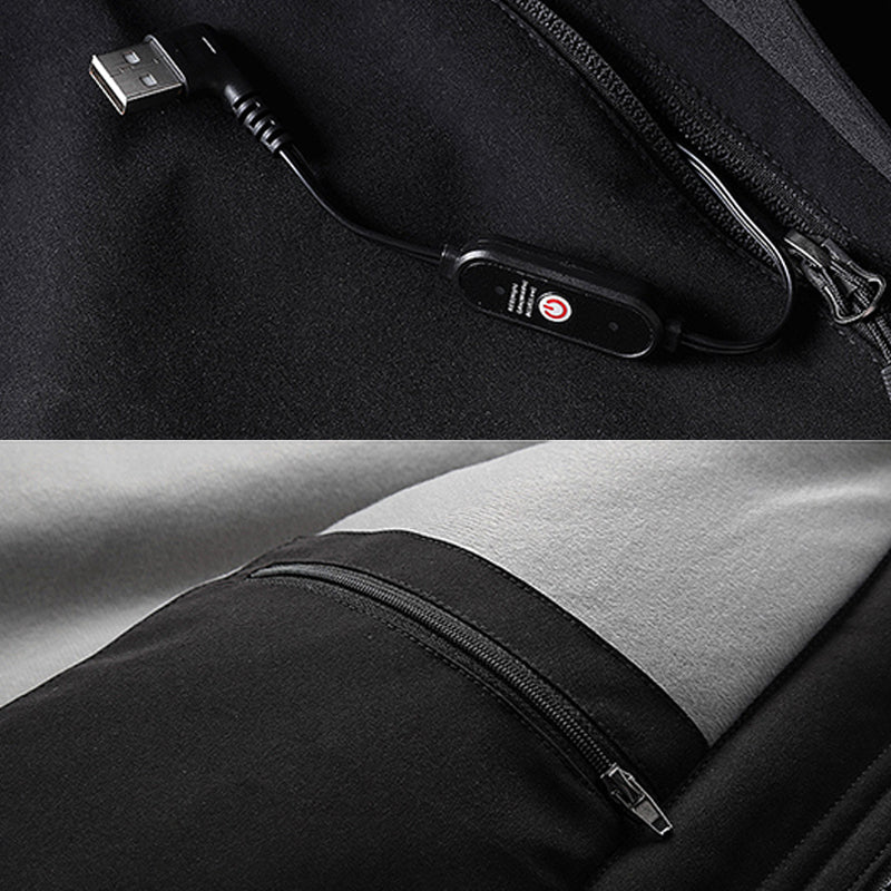 Men's Heated Jacket USB Powered Winter Jacket