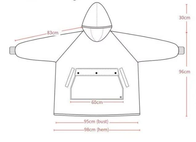 Electric Heated Hoodie Black