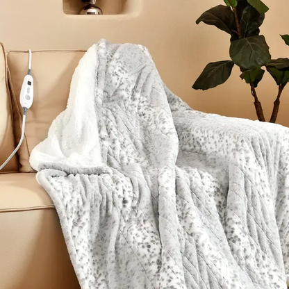 Spotted Blanket Heating Electric Blanket black