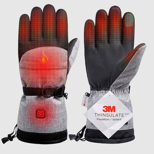 3M Heated Winter Gloves - Waterproof Thermal Gloves for Outdoor Sports